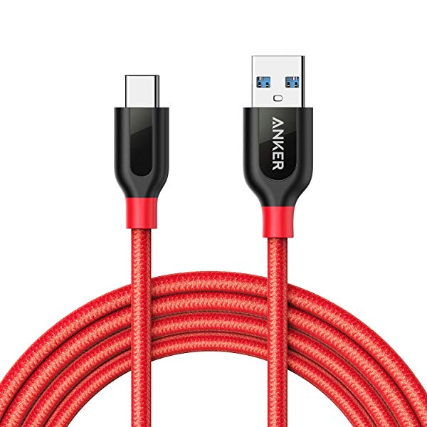 USB-C & USB-A 3.0 ケーブル (1.8m レッド) Galaxy S9 S8 S8+ iPad Pro (2018 11インチ) MacBook/MacBook Air (2018) X