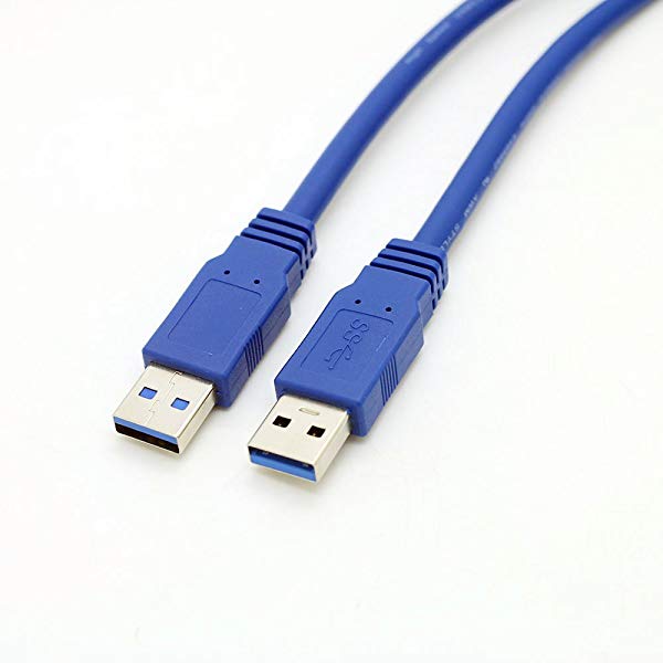 カコムイ USB・A(オス)-USB・A(オス) USB 3.0 ケーブル タイプA-タイプA オス-オス 金メッキコネクタ [ 両端 USB・A平型ケーブル ] (blue2：0.6ｍ)商品機能：U