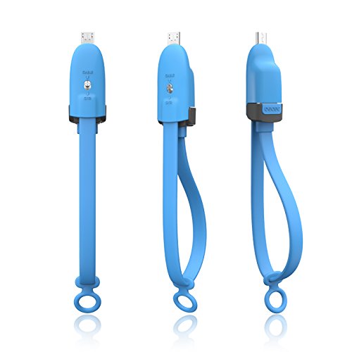 1本でスマホの充電とUSB機器接続を使い分け！充電・OTG切り替えスイッチ付 micro USBケーブル Harrier Cable (ブルー)カラー:ブルー 「Harrier Cable」は、1本で