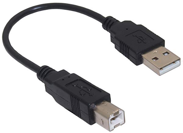USB-Bケーブル USB A - USB B USB2.0 短い 約 20cm スキャナー プリンター ケーブル