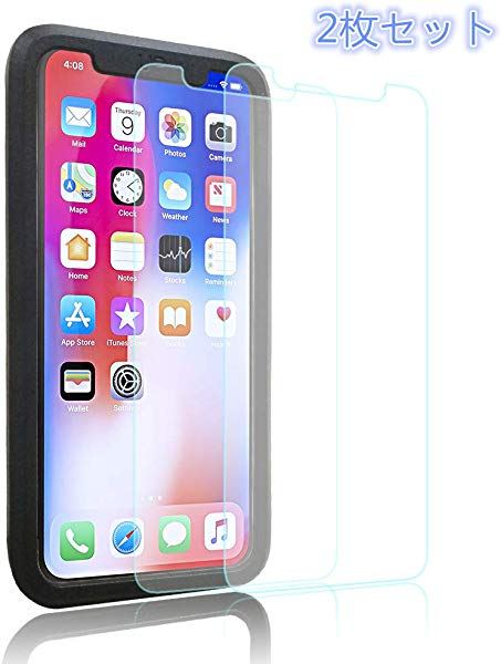 iPhone XR iPhone 11 6.1ｲﾝﾁ用 強化ｶﾞﾗｽ液晶保護ﾌｨﾙﾑ日本旭硝子製 高透過率 3D Touch対応 硬度9H 気泡 2枚ｾｯﾄ