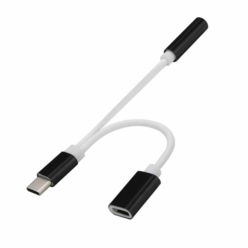 USB type-C イヤホンコネクター ブラック 変換アダプタ Type-C typec 充電 イヤホン ケーブル タイプC 充電ケーブル 音声 オーディオ ■商品説明■ 適応機種USB type-