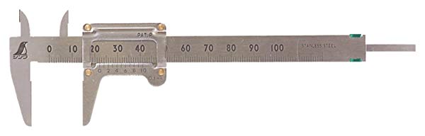ポケットノギス 100mm 19518スタイル名:1個 シンワ 19518 ポケットノギスデップス付100mm シンワ測定