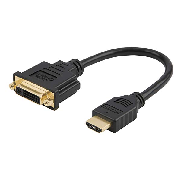 HDMI DVIケーブル HDMI to DVI 24 1 アダプターケーブル 金メッキ HDTV to DVI ケーブル(オス-メス) 1080P 3D対応 0.15M