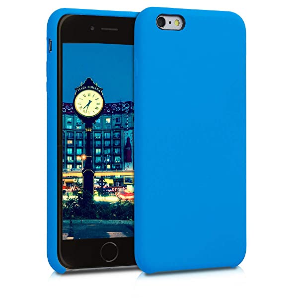 i Phone 6 Plus / 6S Plus 用 ケース - TPU ゴムコーティング スマホカバー - 携帯 マット 保護ケース スカイブルーカラー:スカイブルー 特徴フレキシブル & 