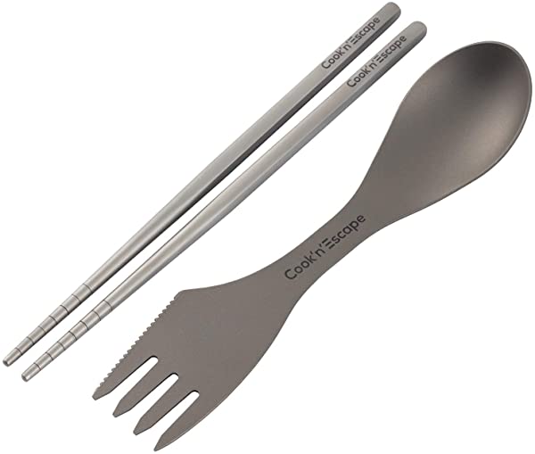 チタン カトラリーセット 箸 食器 多種類タイプ アウトドア 調理用品 バーベキュー 超軽量 専用収納袋付 指紋防止加工