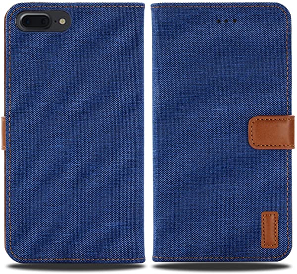 新型モデル デニム デザイン ケース 手帳型 i Phone 7 / i Phone 8 (アップル アイフォン 4.7インチ) 対応 APPLE 手帳ケース () 全面保護 ベストデニム材料 カード