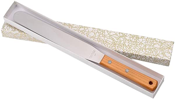 タイガークラウン パレットナイフ シルバー 天然木 30×12×295mm 7吋 ステンレス 木柄 塗る ならす 盛付 多用途 1050