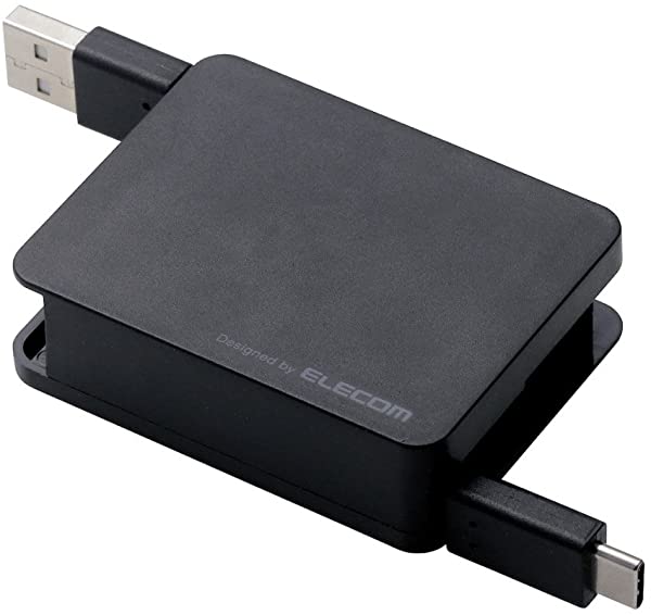 USB TYPE C ケーブル タイプC (USB A to USB C ) 巻き取り USB2.0準拠品 1.2m ブラック MPA-ACRL12BK エレコムサイズ:1.2m カラー:ブラック■U
