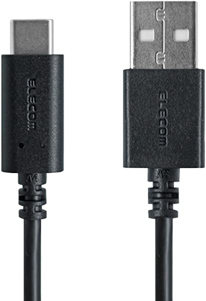 USB TYPE C ケーブル タイプC (USB A to USB C ) 3A出力で超急速充電 USB2.0準拠品 0.1ｍ ブラック MPA-AC01BK エレコムサイズ:0.1ｍ■USB St