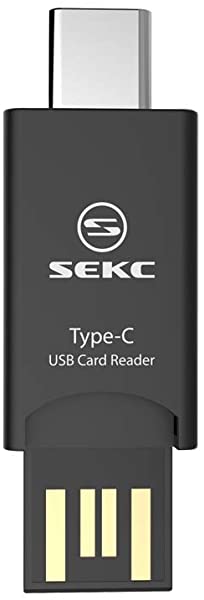 microSDカードリーダー、Type-C USB 3.1、Type-A USB 2.0対応 変換コネクタ 高速転送 ブラック STC-CR21 送料無料