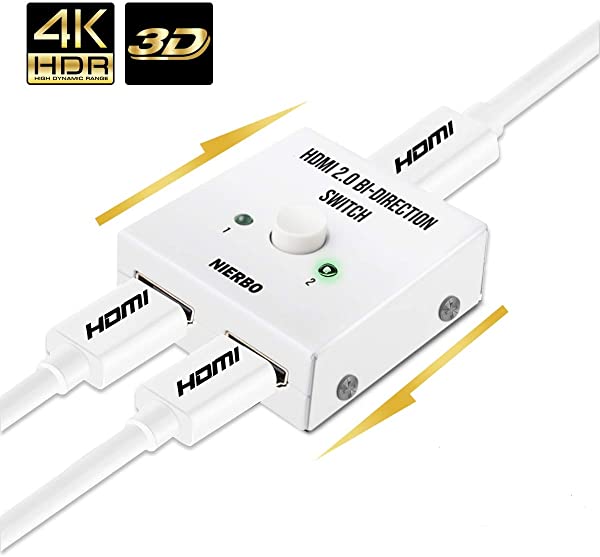 版HDMI 切替器 4K 60HZ hdmi 4K安定 Ver2.0 セレクター 1入力2出力/2入力1出力 双方向 HDCP 2.2 手動 切り替え PS4 Pro DVDプレー...