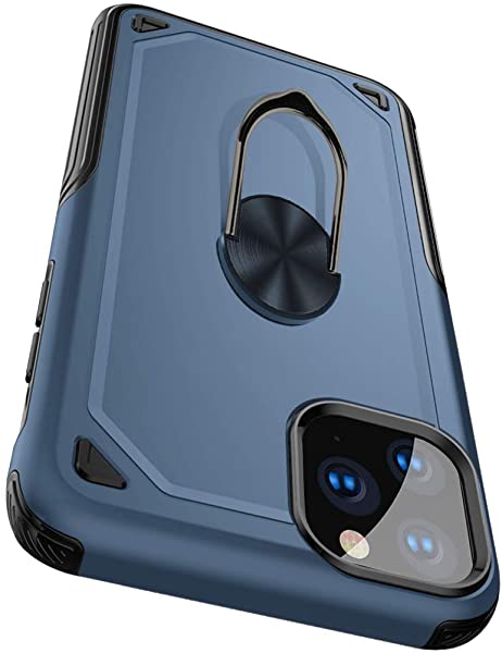 iPhone 11 pro ケースリング 耐衝撃 薄型カバー 衝撃吸収 クリアリング付き 薄型 擦り傷防止 全面保護 スマホケース指紋防止対策...