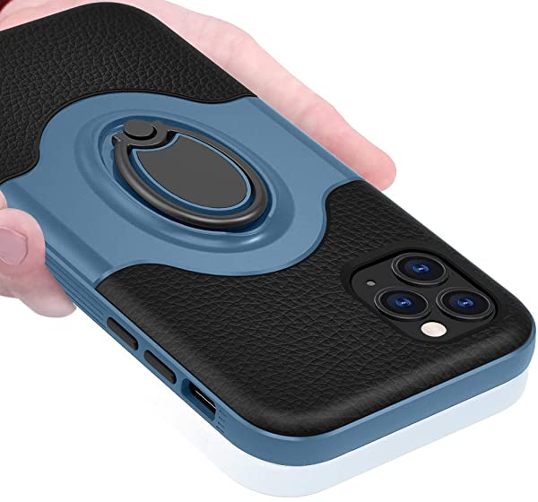 i Phone 11 Pro ケース リング付き 耐衝撃 TPU クリア アイフォン11 Pro カバー 車載対応ホルダー対応 軽量 薄型 指紋防止 全面保護 スクラブ 磁気 カーマウントホルダー 薄