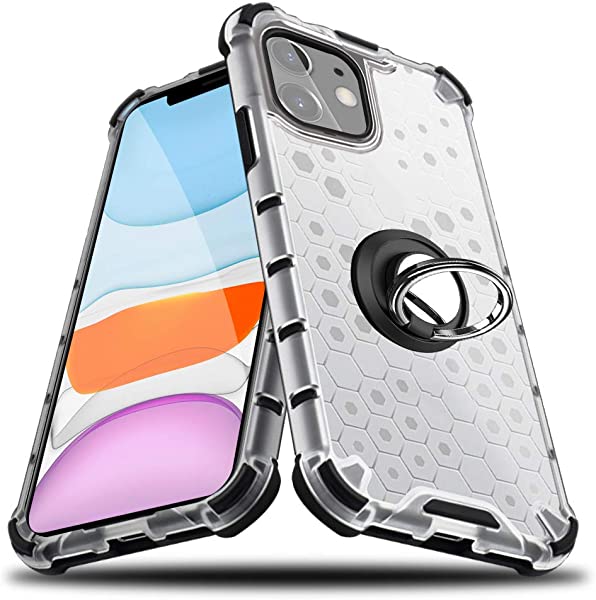 i Phone 11 ケース ストラップホール付き 強化有機ガラス背面＋TPUバンパーアイホン 四隅滑り止め 衝撃吸収 黄変防止 ワイヤレス充電対応 i Phone 11 ケース 全面保護 米軍MIL