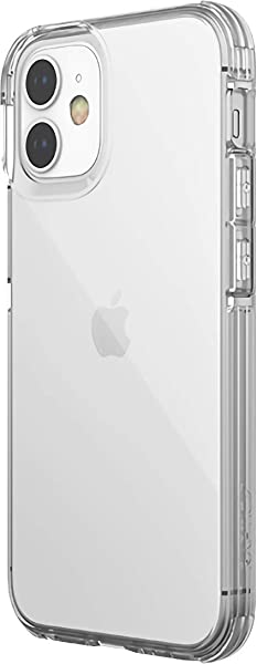 i Phone12mini 対応 ケース 米軍 MIL 規格 取得 携帯ケース 耐衝撃 クリア Poly One × TPU ハイブリッド 衝撃 吸収 透明 ソフト カバー 対衝撃 スマホケース [ 