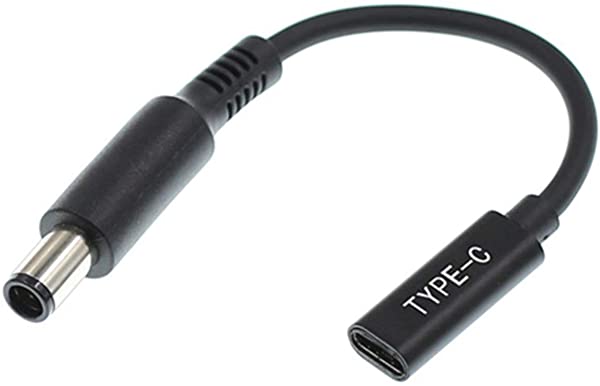 送料無料 ノートパソコン 充電器 USB-C 変換アダプター AC 充電ケーブル アクセサリー 便利グッズ 7.4×5.0 DELL 主に DELL デル PD