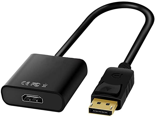 Displayport HDMI 変換アダプタ DP HDMI 変換 オス-メス 1080P解像度対応 金メッキコネクター デスクトップPC ラップトップ モニ...