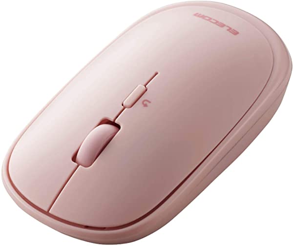 エレコム マウス Bluetooth iOS iPadOS対応 薄型 静音 4ボタン プレゼンモード機能付 ポーチ付 ピンク...