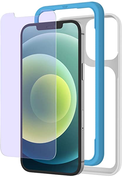 iPhone12 iPhone 12Pro 11 XR 用 ガラス フィルム ブルーライトカット ガイド枠付き 送料無料