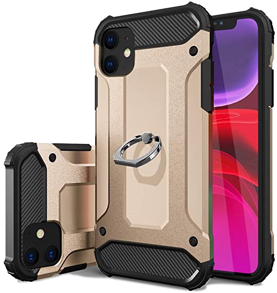 i Phone 12 Mini ケース リング付き 耐衝撃 TPU クリア 軽量 薄型 指紋防止 全面保護 米軍MIL規格取得 スタンド機能 スクラブ 防塵デザイン 薄くて軽い すり傷防止 カメラ保護