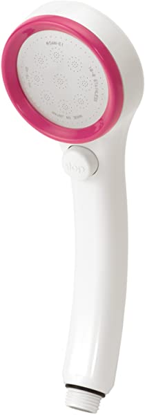 シャワーヘッド 節水 ストップ レイニー シャワー穴0.3mm 肌触り 浴びごこちやわらか ピンク 色:ホワイト×ピンクリング パターン(種類):単品三栄水栓 SANEI 節水ストップシャワーヘッド 