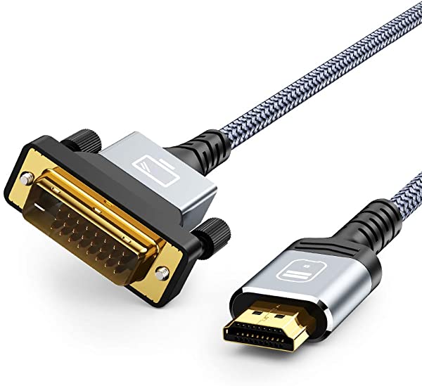 【双方向対応】 HDMI-DVI 変換ケーブル 1M dvi hdmi 変換 ケーブル 1080P対応 DVI-D オス-HDMI タイプAオス PS4 PS3 TV モニター プ...