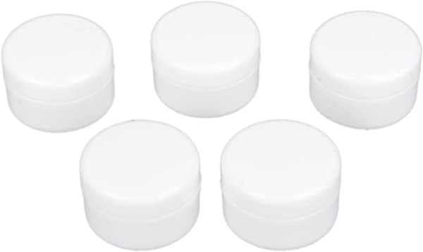 クリームケース 20g クリーム用容器 化粧品 詰め替え 容器 小分け丸ケース 小物用収納ボックス 携帯用 収納 温泉 旅行 出張用品 ホワイト 5個入りサイズ:2# 20g バス用品であればシャンプ