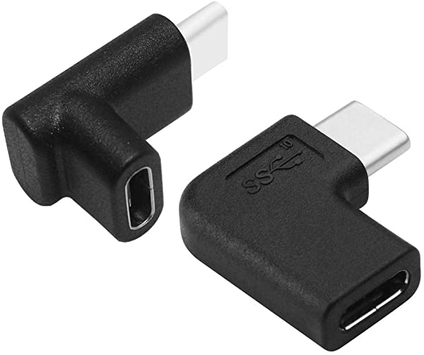USB C タイプC オス メス への転換 アダプター 90° 右 & 左 また 上 & 下 90度 USB type-c USB 3.1 Type-C アダプタ...