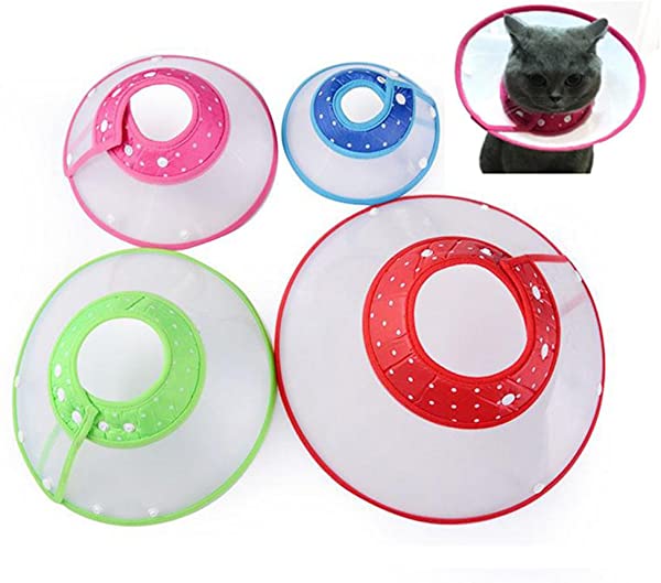犬 猫用 エリザベスカラー フェザーカラー ペット介護 ソフト 通気性が抜群 視界を妨げない キズ舐め防止 (M, ブルー)【商品仕様】 サイズ：S 15-20(首周り) 9（高さ） 25g（重さ） 