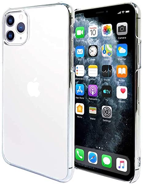 i Phone11 Pro Max 6.5 インチ スマホケース クリア カバー 耐衝撃 薄型 耐熱性 シンプル 高光沢 軽量 ハード ポリカーボネート ストラップホール付