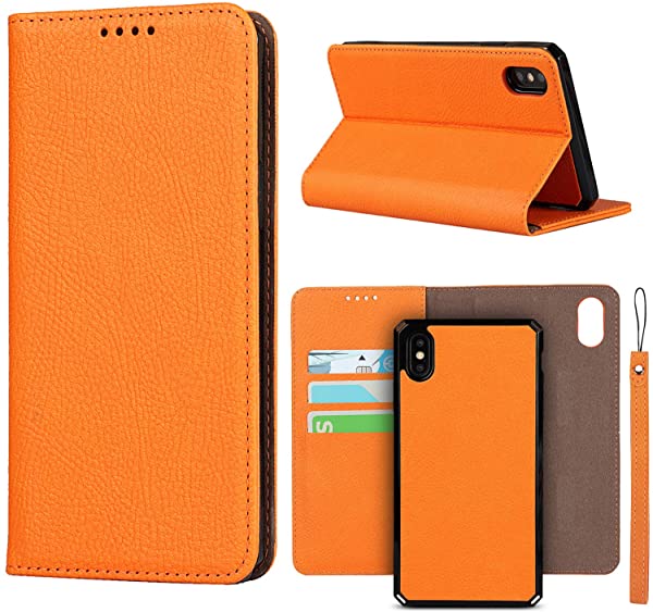 i Phone XS Max i Phone XSmax ケース 手帳型 iphone XSmax 財布型 分離式 両用 2way 取り外し自由 カバー 縄掛け 高 PUレザー+TPUソフト ケース 